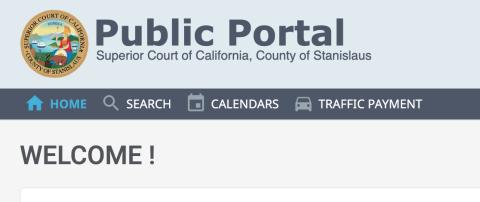 Screenshot of Stanislaus Public Portal
